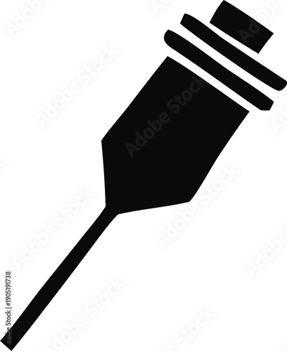 A sleek and modern black toothbrush with a unique design and textured grip.