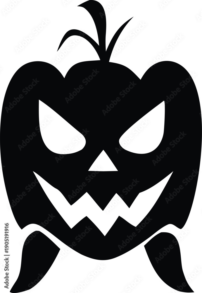 Photography Creative jack o lantern design with a unique and terrifying expression