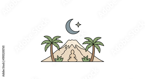 Desert Mountain Palm Trees.