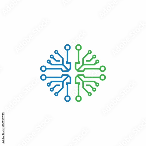 Wallpaper Mural Abstract circuit board design representing technology and connectivity. Torontodigital.ca