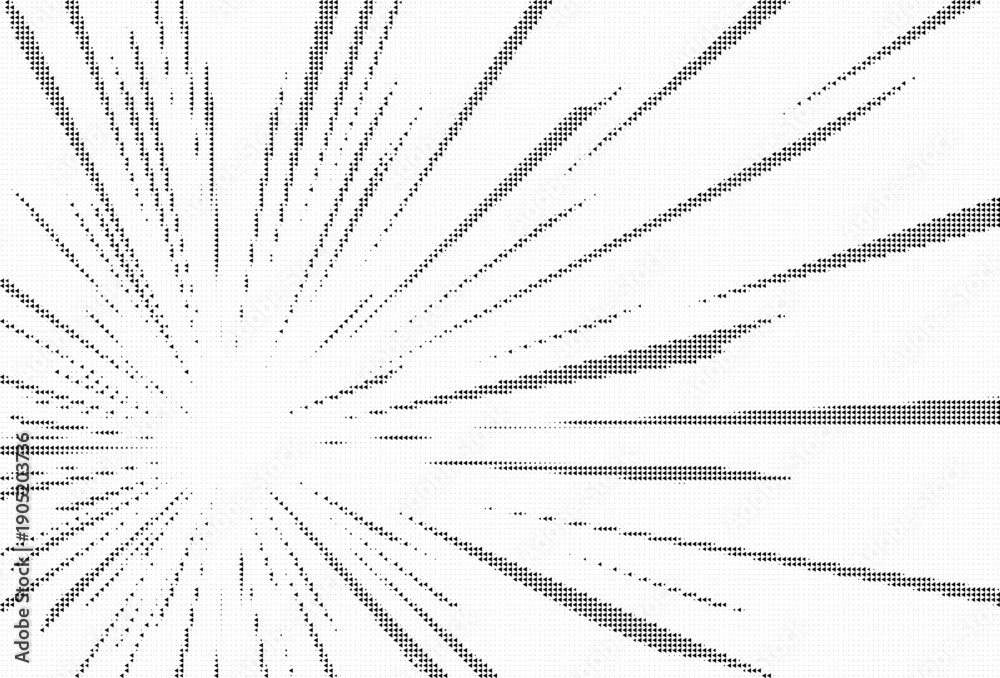 Obraz premium Spreading halftone gradient. Distressed vanishing grit noise background. Retro pixelated bitmap backdrop texture