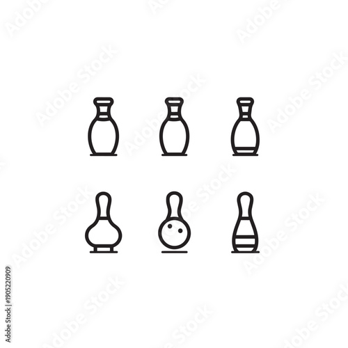 Lawn Bowling Set icon art clean graphic 