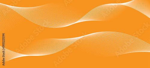 abstract simple creative orange white blend wave line design.