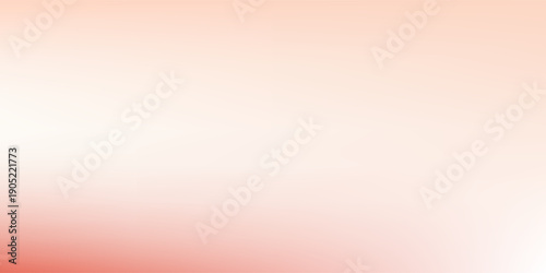 Abstract red and creamy peach pink and beige gradient background. Neutral pastel backdrop. Vector ombre pale design
