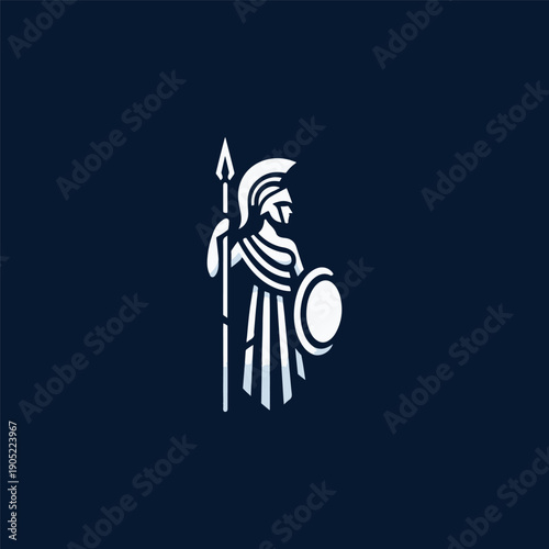 Athena Goddess of War Logo