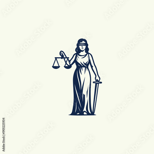 Themis Justice Goddess Logo