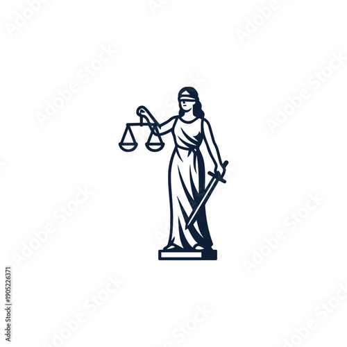 Themis Justice Goddess Logo