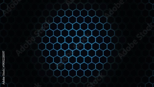 Abstract Technological Hexagon Hive Grid Motion 4K Seamless Loop