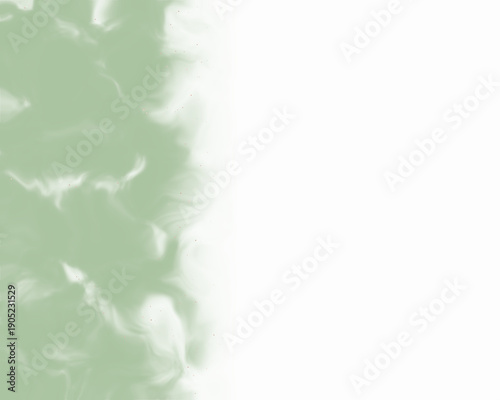 Soft sage green watercolor wash texture background with white copy space, abstract pastel paint bleed, organic fluid brushstroke effect