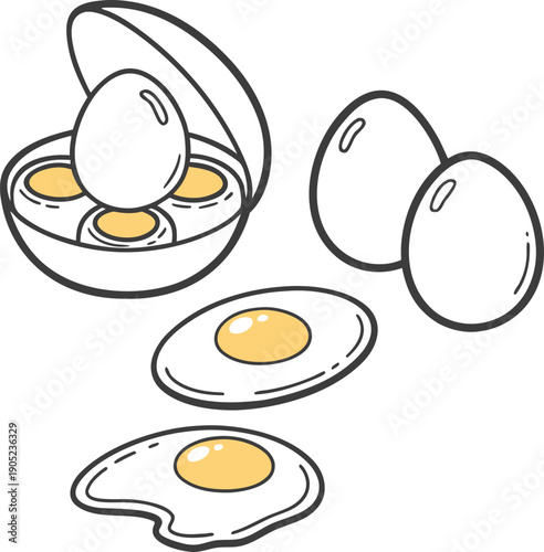 Set of Vector Easter Symbols and Web Icons for User Interface Design Featuring Modern Flat Styles and Holiday Motifs