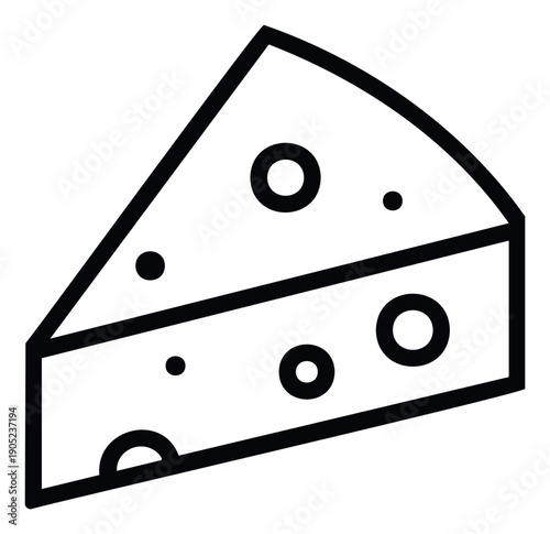 Simple graphic representation of a delicious dairy product, perfect for food industry marketing, recipe websites, restaurant menus, or nutritional information displays