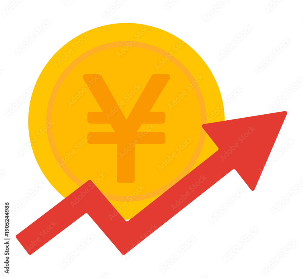 Obraz premium 値上げのイメージイラスト