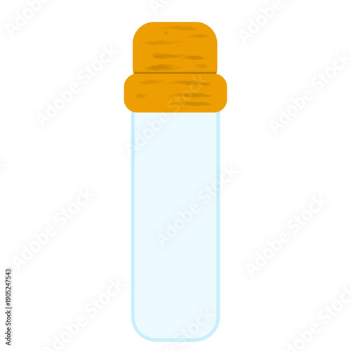 Illustration of A test tube-   is a fundamental cylindrical lab tool