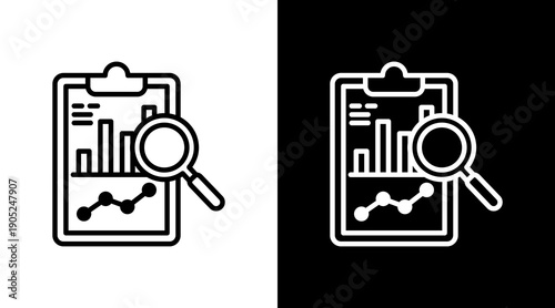 Analyzing Black White Icon Set Design 