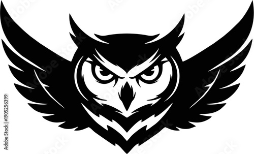 Angry Owl logo vector