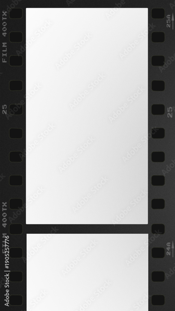 Obraz premium Vertical 35mm Film Strip Frame with Soft Gradient Center