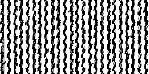 Abstract black and white pattern resembling woven texture or stripes