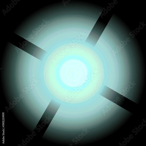 Red Number 5 to 1 Countdown Animation Rotating Circular Background