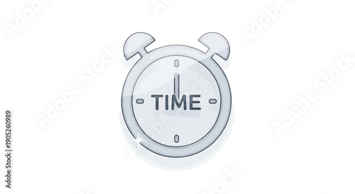 Alarm Clock Icon: Time Management, Deadline, Reminder, Schedule