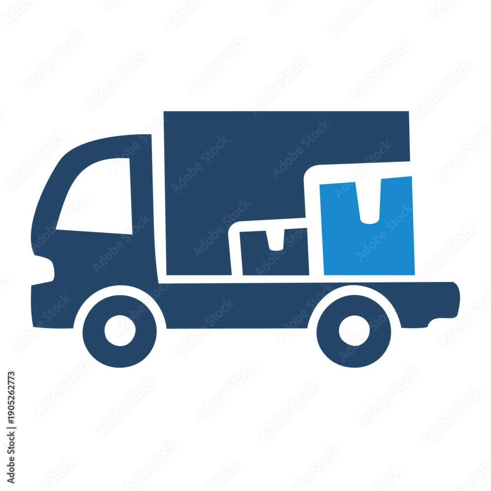 Fototapeta premium Delivery truck icon 配送トラックのアイコン