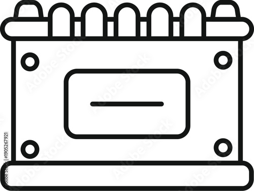 Automotive engine storing electrical energy for vehicle starting system