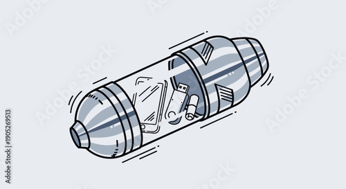 Modern technology time capsule storing digital devices for future retrieval and historical