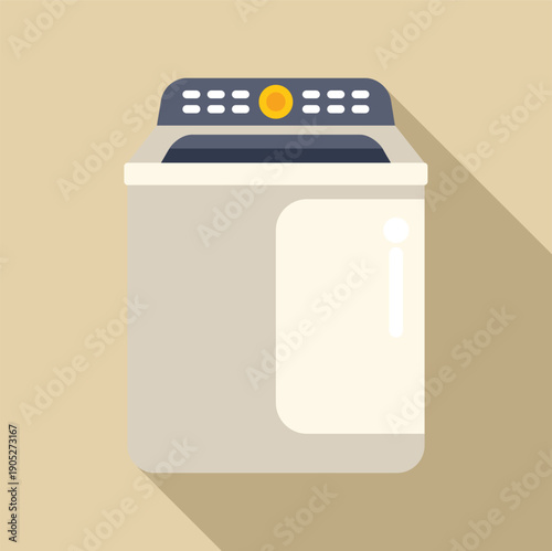 Washing machine cleaning clothes in domestic household appliance
