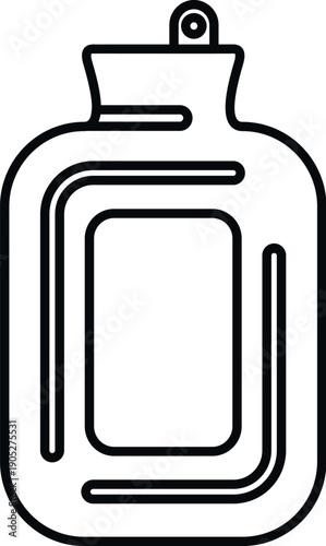 Hot water bottle providing heat therapy for comforting sore muscles