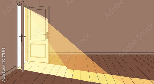 Warm interior light minimal room concept representing calm environment, home comfort, modern interior design, peaceful atmosphere, lifestyle simplicity, cozy living space suitable for interior visuals