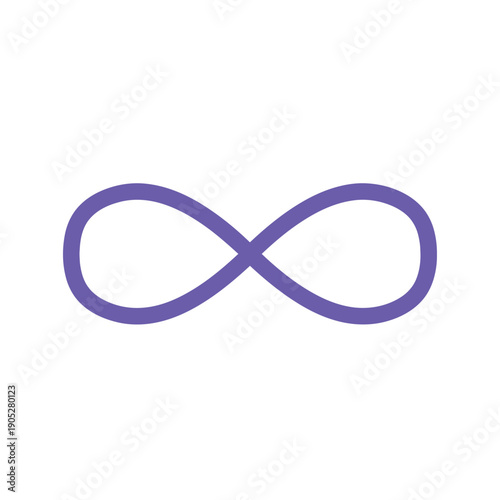 The infinity symbol represents the concept of eternity, endlessness, and continuous loops in mathematics and spirituality, symbolizing boundlessness and perpetual motion