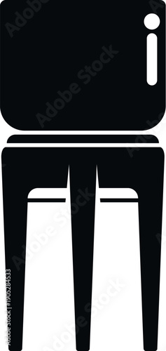 Water cooler dispenser silhouette standing on a white background, representing hydration