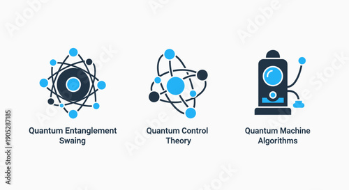 Quantum Computing Concepts: Entanglement, Control Theory, and Machine Algorithms