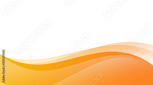 Abstract Purple Watercolor Background - Orange Footer Wave Banner