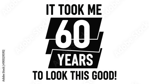 A bold statement about aging and personal appearance with a striking visual design Vector