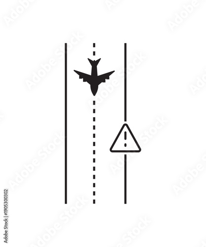 runway icon, vector best flat icon.