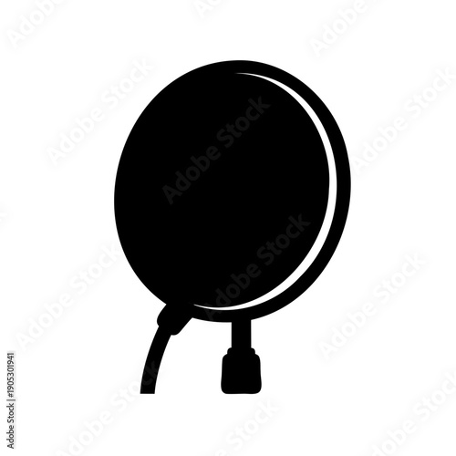 Studio microphone pop filter icon for sound recording Vector