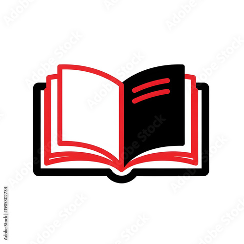 open book with bookmark