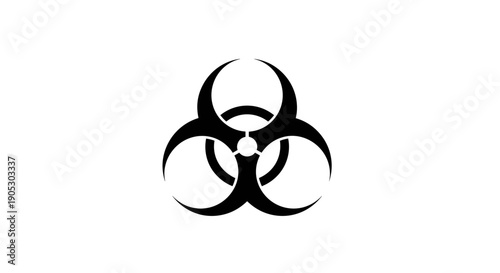 Biohazard Symbol Danger Warning Sign.