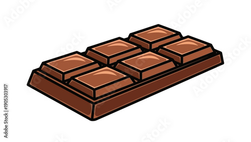 A Delicious Milk Chocolate Bar Broken into Rectangular Pieces, Perfect for a Sweet Treat
