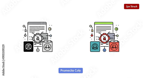AI legal compliance, data protection, and ethics icon concept
