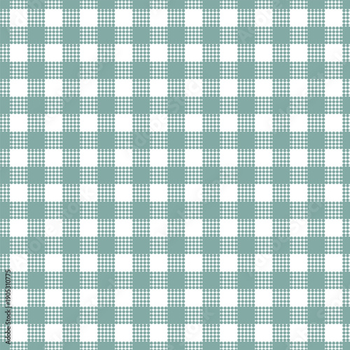 Sage Dotted Check Pattern
