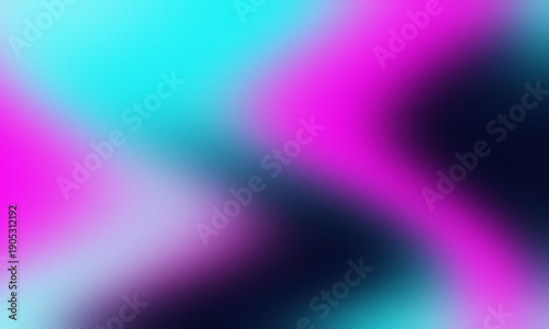 Abstract Mesh Gradient Background with Soft Neon Pink and Cyan Blurry Waves for Modern Graphic Design