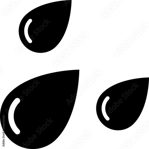 Droplets Falling Downwards