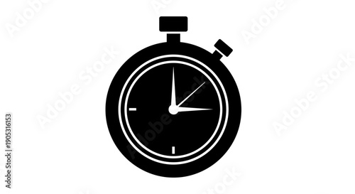 Classic Stopwatch Icon Symbolizing Time Measurement.