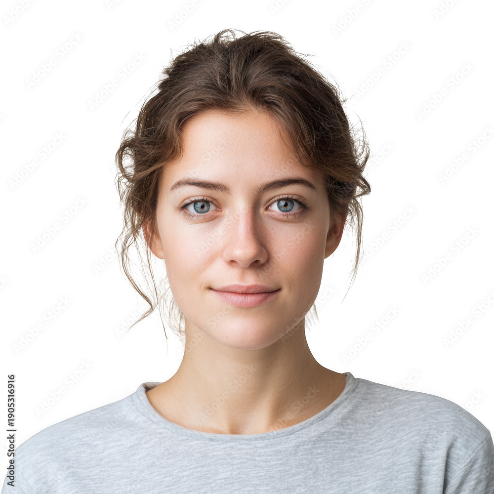 Fototapeta premium Confident Woman Portrait on Black Background for Professional Headshot