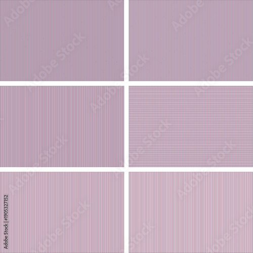 Six pink panels with different textures and white grout lines flat line outline