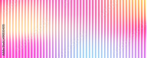 Pastel fractal glass background with ribbed vertical stripes. Warm gradient bg