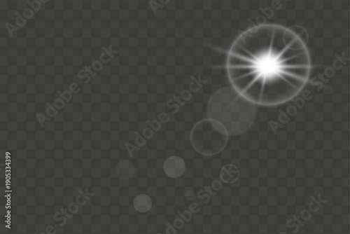 Vector Transparent Effect Lens Flare Sunlight Sunshine
