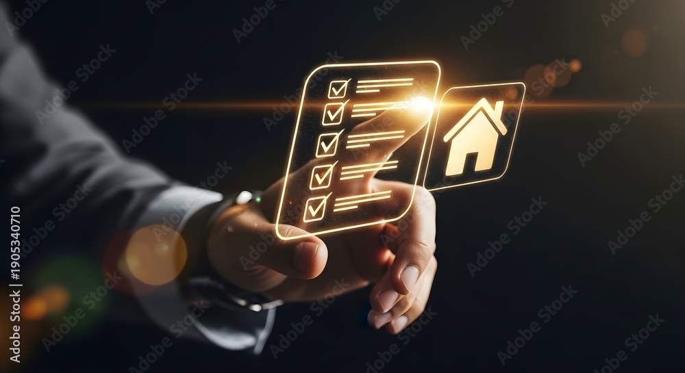 Obraz premium Financial Verification Checklist and Bank Approval Illustration