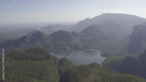 Aerial, Blyde River Canyon Nature Reserve, Panorama Route, South Africa